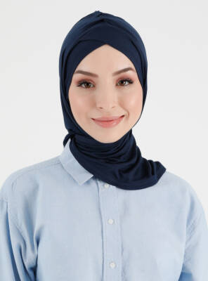 Pileli Isra Serisi Rahat Çapraz Türban - 11