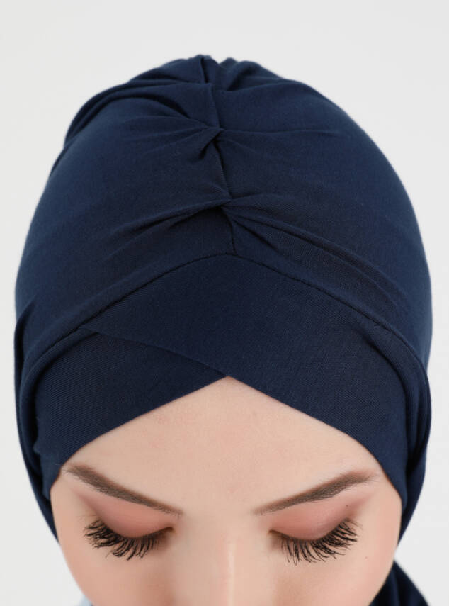 Pileli Isra Serisi Rahat Çapraz Türban - 13