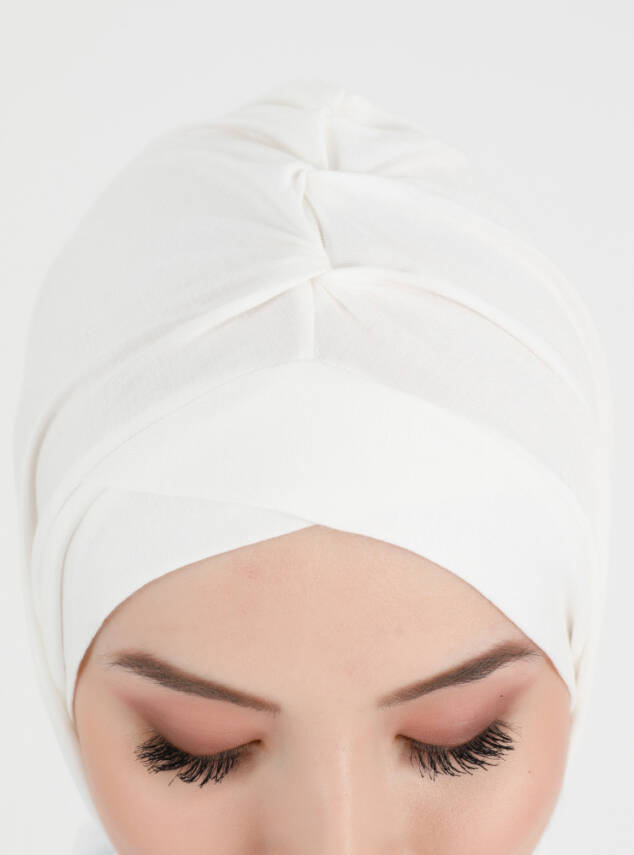 Pileli Isra Serisi Rahat Çapraz Türban - 17