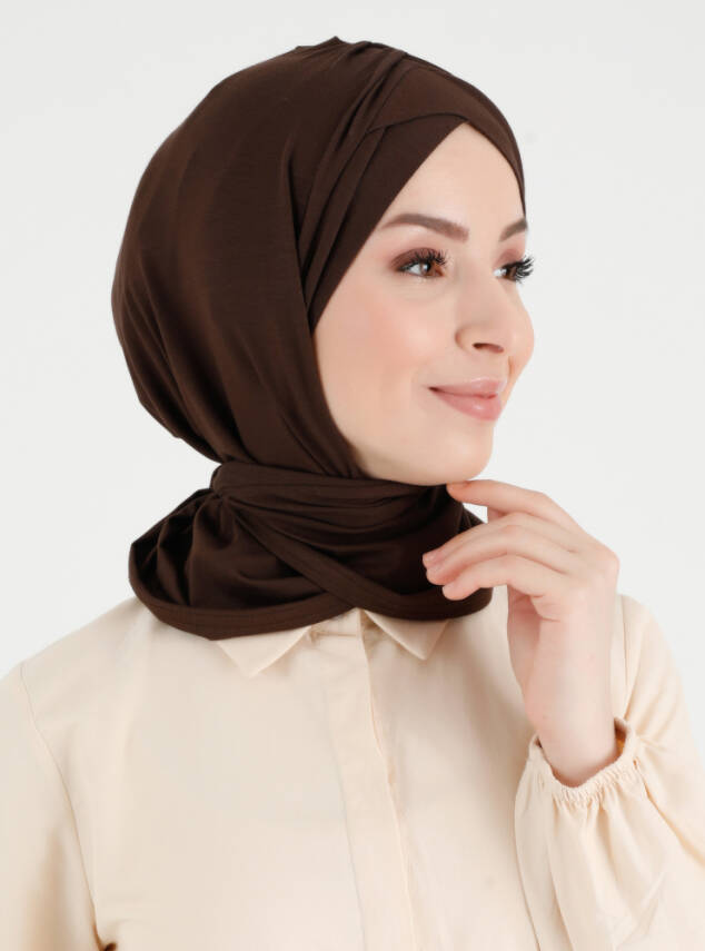 Pileli Isra Serisi Rahat Çapraz Türban - 1