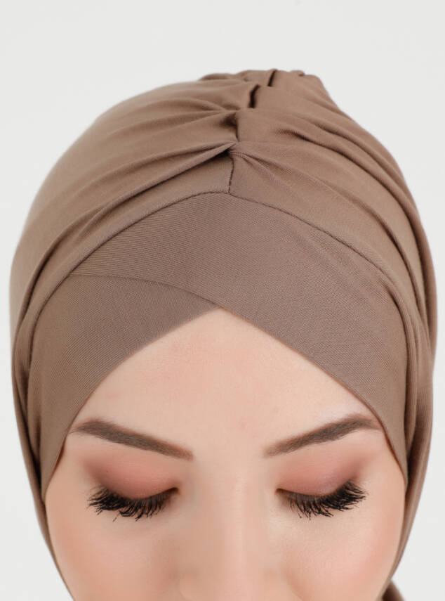 Pileli Isra Serisi Rahat Çapraz Türban - 24