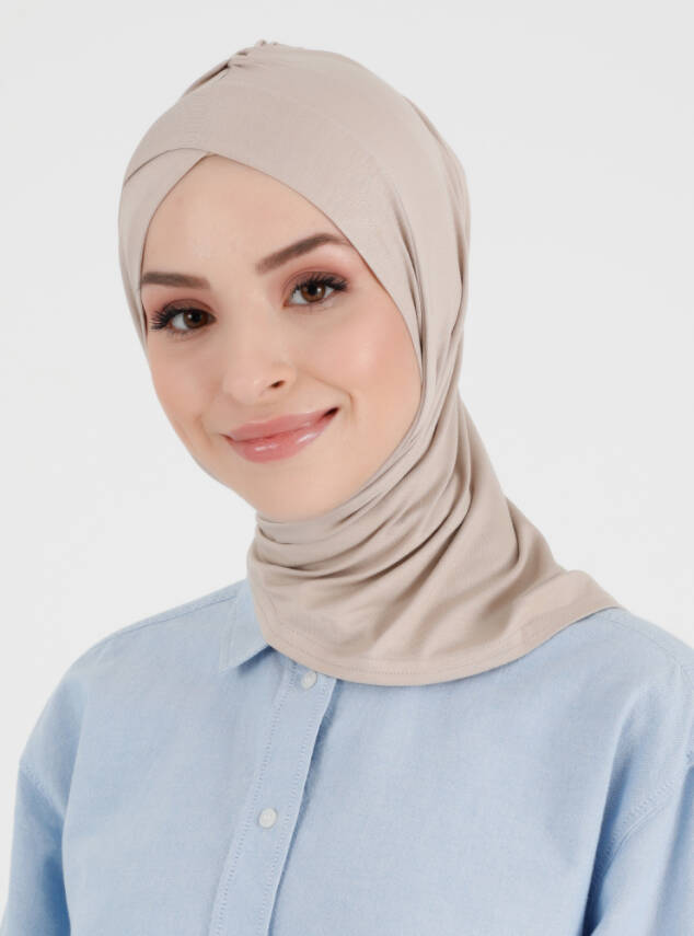 Pileli Isra Serisi Rahat Çapraz Türban - 25