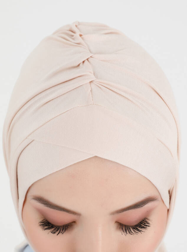 Pileli Isra Serisi Rahat Çapraz Türban - 32