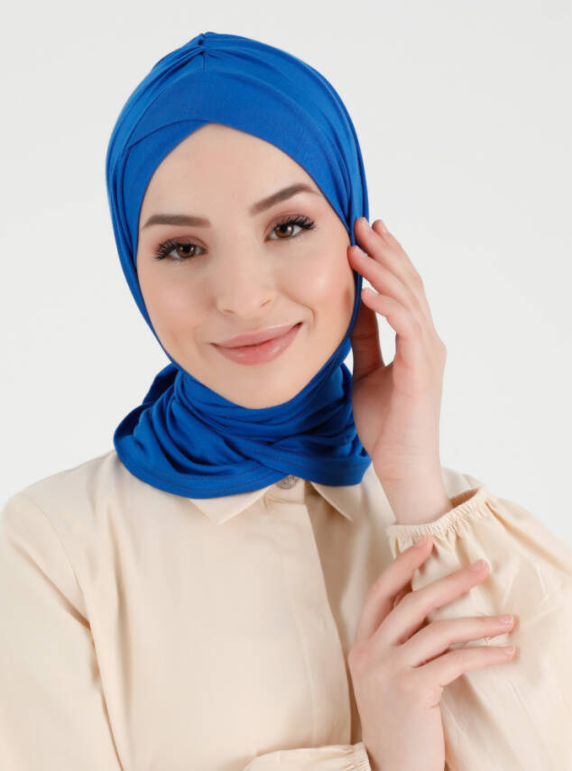 Pileli Isra Serisi Rahat Çapraz Türban - 38