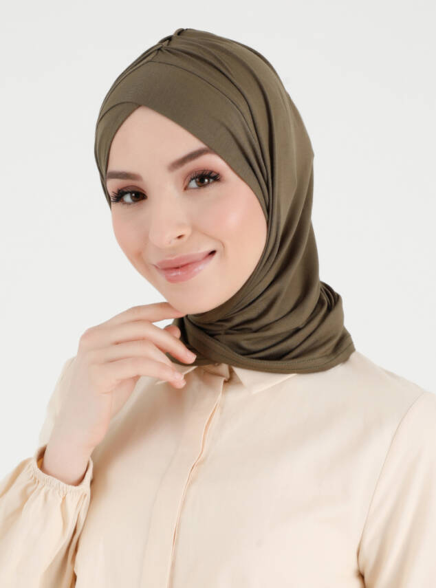 Pileli Isra Serisi Rahat Çapraz Türban - 42