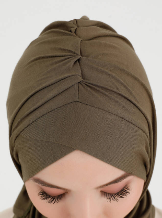 Pileli Isra Serisi Rahat Çapraz Türban - 44