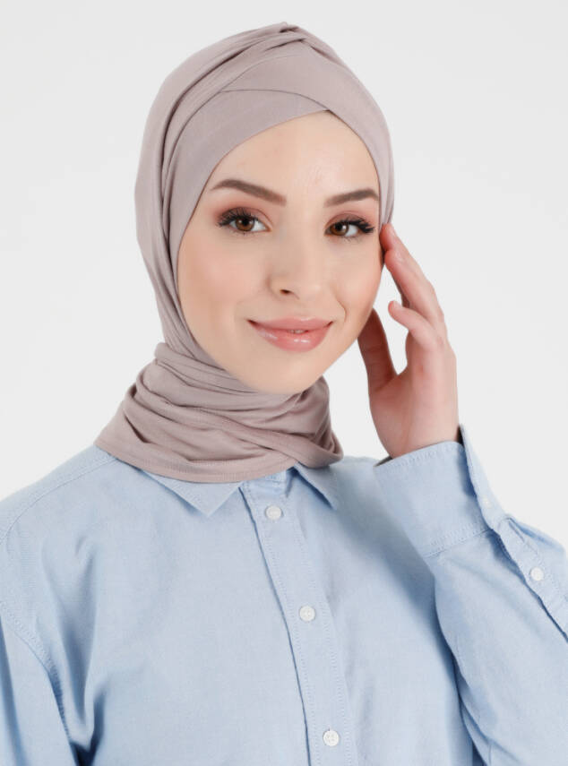 Pileli Isra Serisi Rahat Çapraz Türban - 53