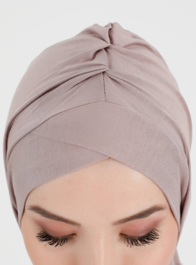 Pileli Isra Serisi Rahat Çapraz Türban - 56