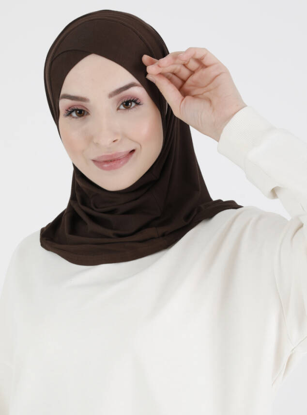 Premium Hanfendy Cross Sport Hijab - 22