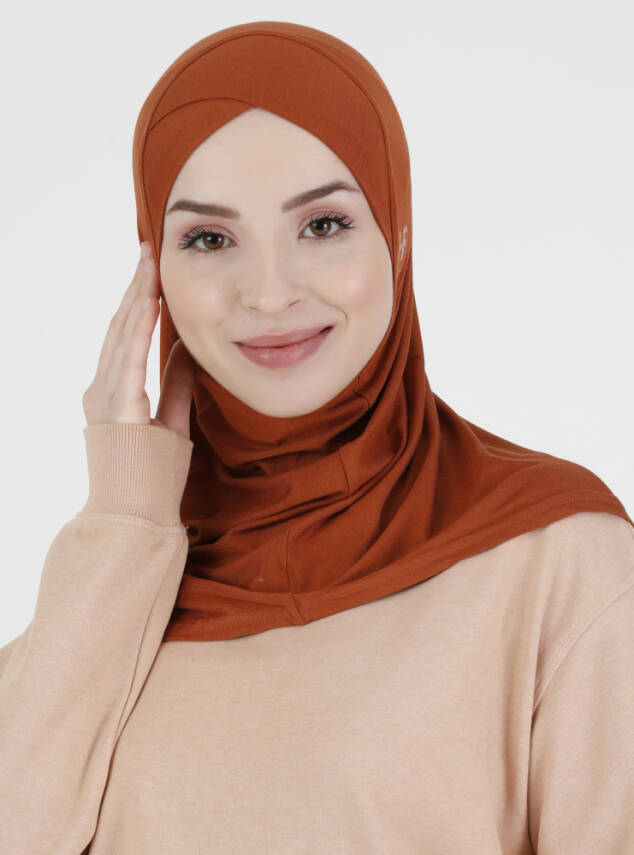Premium Hanfendy Cross Sport Hijab - 73