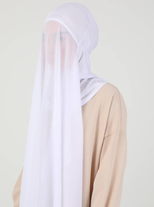 Premium Hijablı Şifon Kumaş Şal - 7
