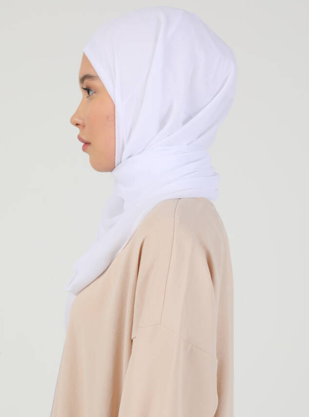 Premium Hijablı Şifon Kumaş Şal - 10