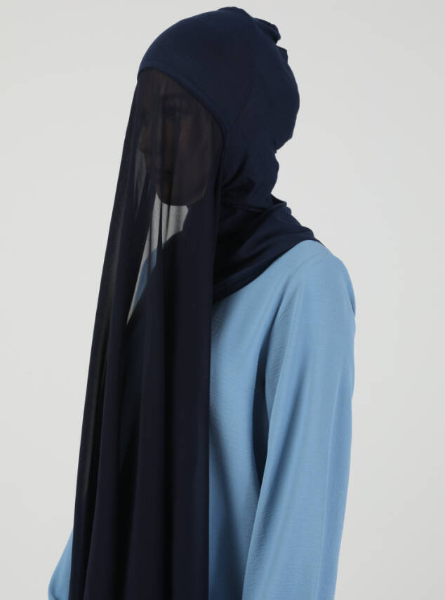 Premium Hijablı Şifon Kumaş Şal - 12