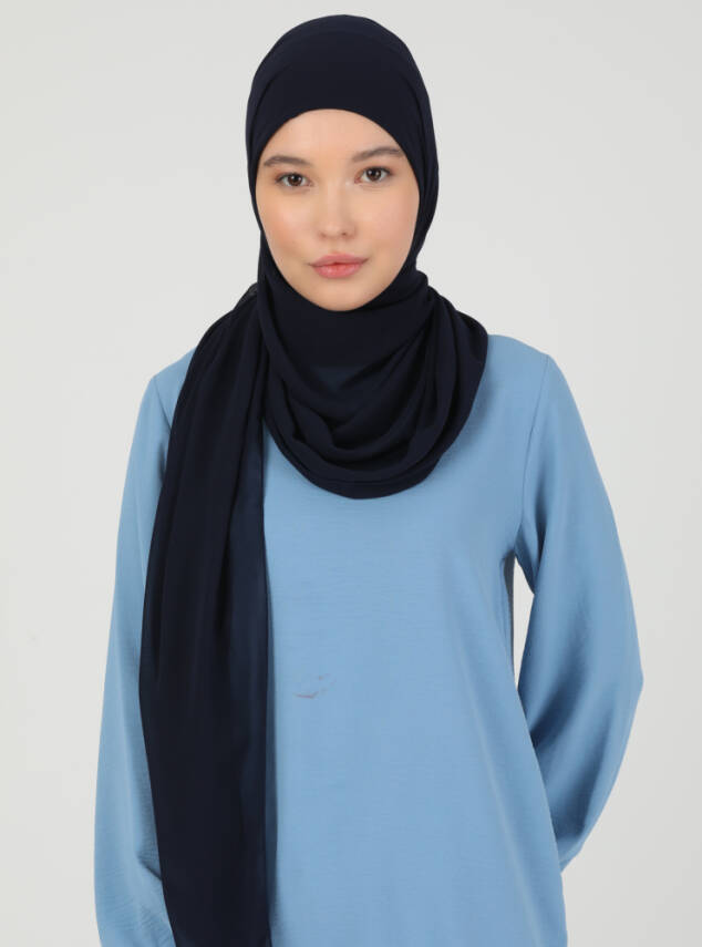 Premium Hijablı Şifon Kumaş Şal - 14