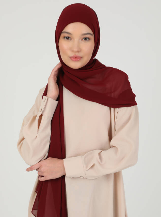 Premium Hijablı Şifon Kumaş Şal - 23