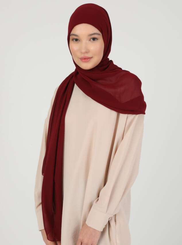 Premium Hijablı Şifon Kumaş Şal - 24