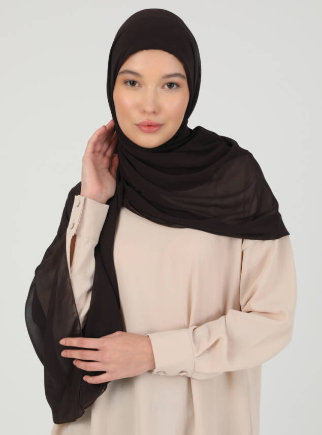 Premium Hijablı Şifon Kumaş Şal - 28