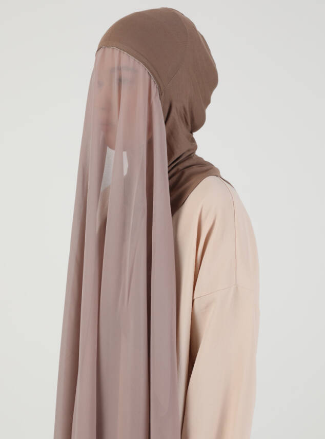 Premium Hijablı Şifon Kumaş Şal - 32