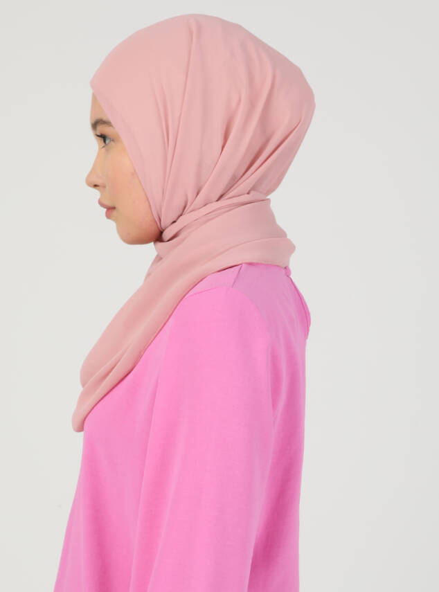 Premium Hijablı Şifon Kumaş Şal - 45