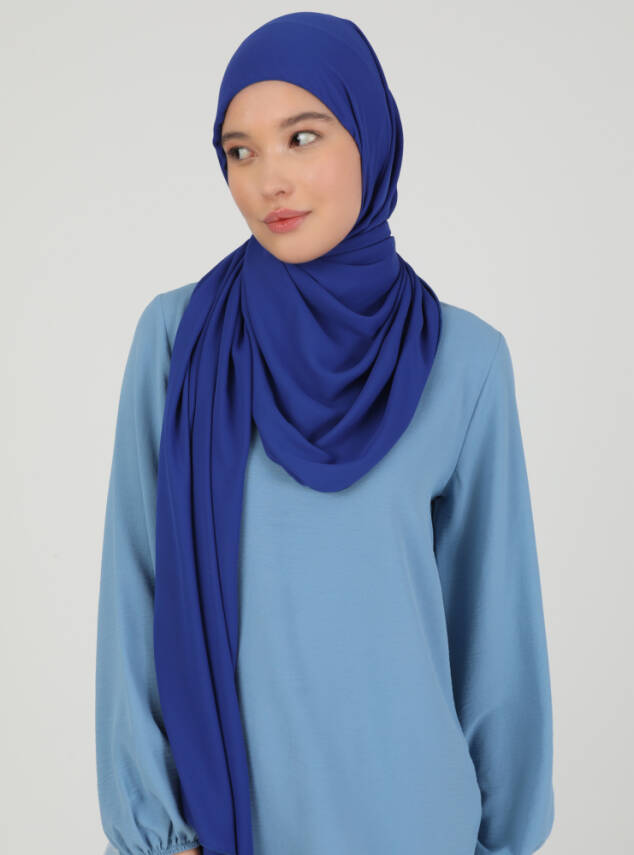 Premium Hijablı Şifon Kumaş Şal - 49