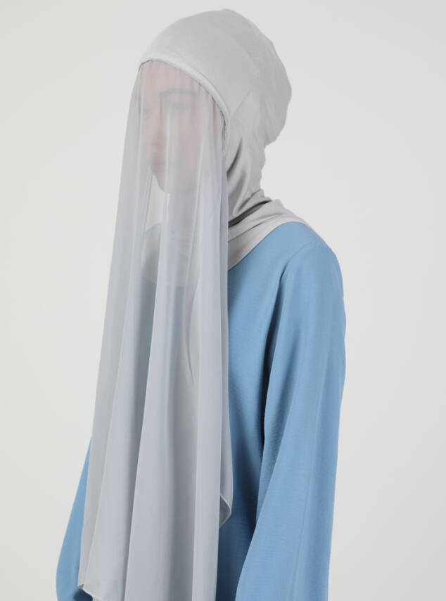 Premium Hijablı Şifon Kumaş Şal - 52