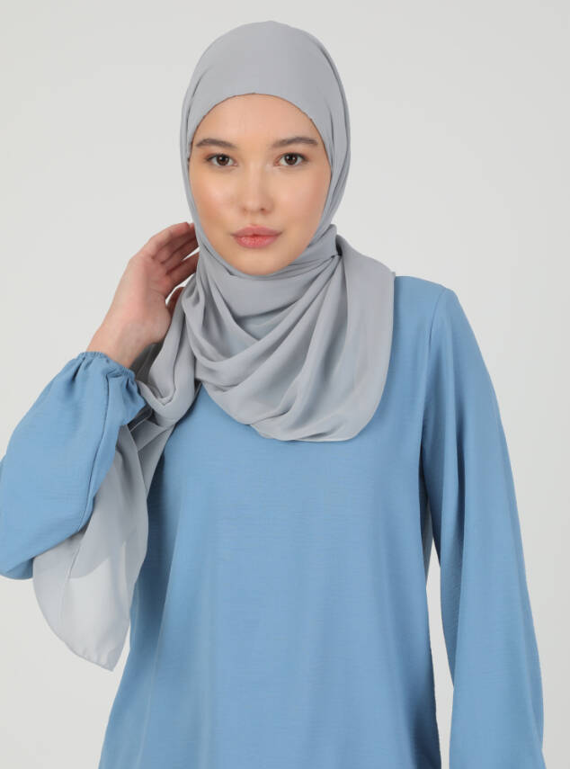 Premium Hijablı Şifon Kumaş Şal - 53