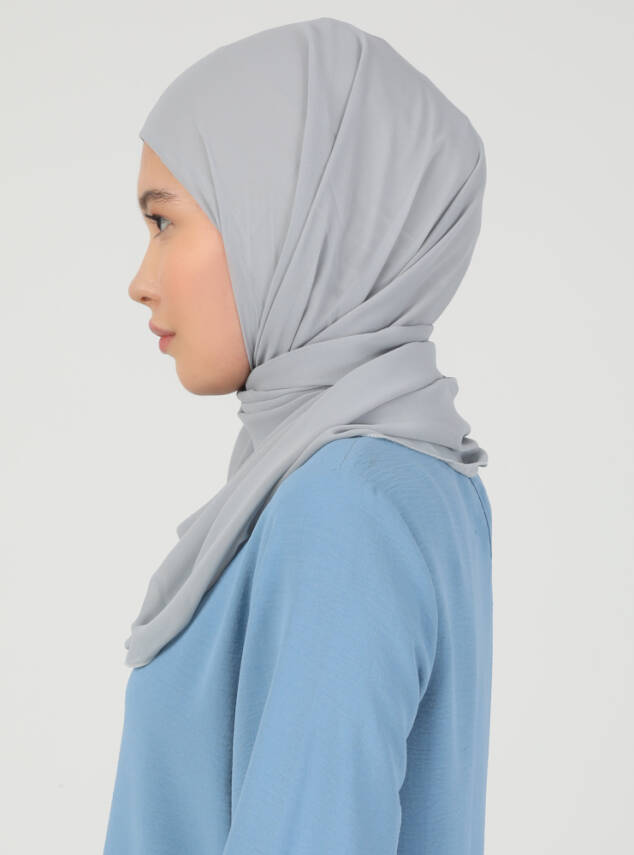 Premium Hijablı Şifon Kumaş Şal - 55