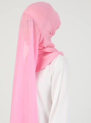 Premium Hijablı Şifon Kumaş Şal - 62