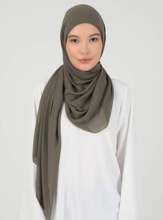 Premium Hijablı Şifon Kumaş Şal - 68