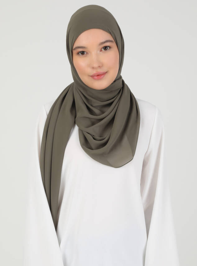 Premium Hijablı Şifon Kumaş Şal - 69