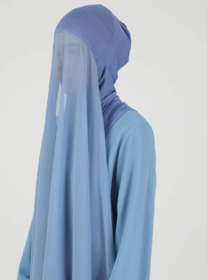 Premium Hijablı Şifon Kumaş Şal - 72