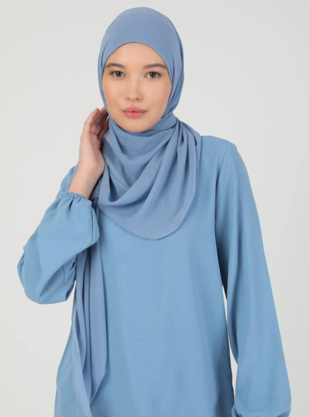 Premium Hijablı Şifon Kumaş Şal - 73