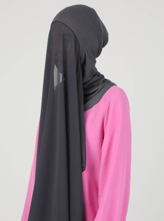 Premium Hijablı Şifon Kumaş Şal - 77