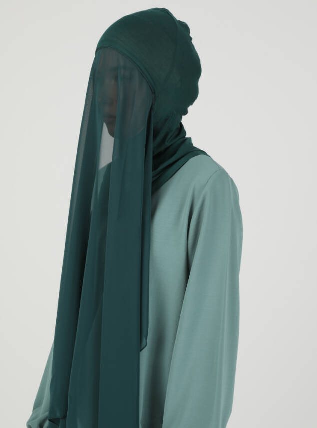 Premium Hijablı Şifon Kumaş Şal - 82
