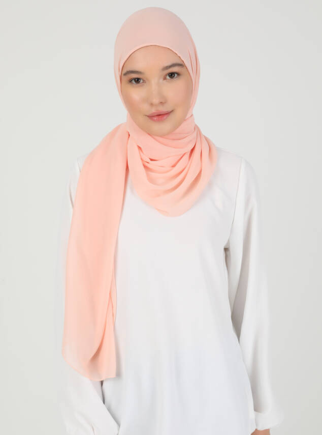 Premium Hijablı Şifon Kumaş Şal - 89