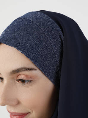 Simli Kumaş Krep Rahat Türban - 9