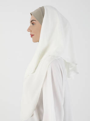Simli Kumaş Krep Rahat Türban - 12