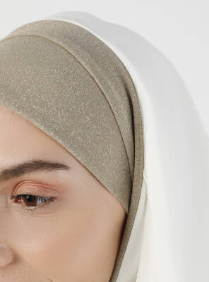 Simli Kumaş Krep Rahat Türban - 13