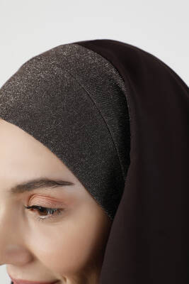 Simli Kumaş Krep Rahat Türban - Ecardin