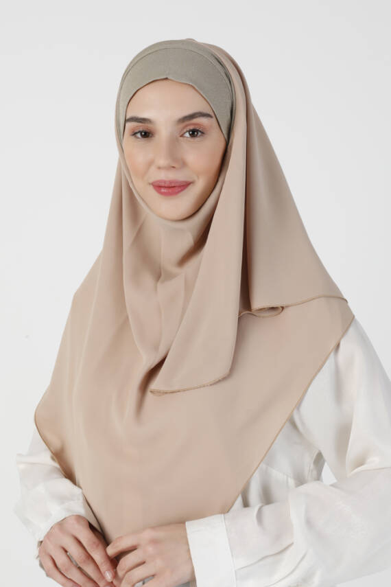 Simli Kumaş Krep Rahat Türban - 22
