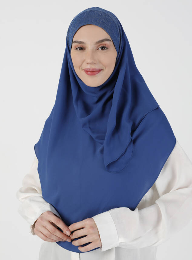 Simli Kumaş Krep Rahat Türban - 26