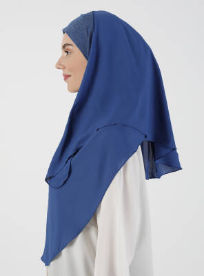 Simli Kumaş Krep Rahat Türban - 27