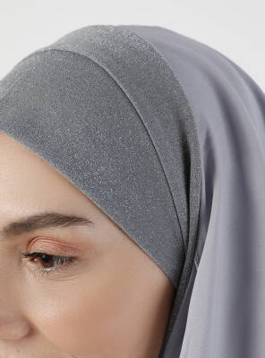 Simli Kumaş Krep Rahat Türban - 32