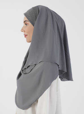 Simli Kumaş Krep Rahat Türban - 35