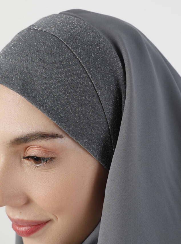 Simli Kumaş Krep Rahat Türban - 36