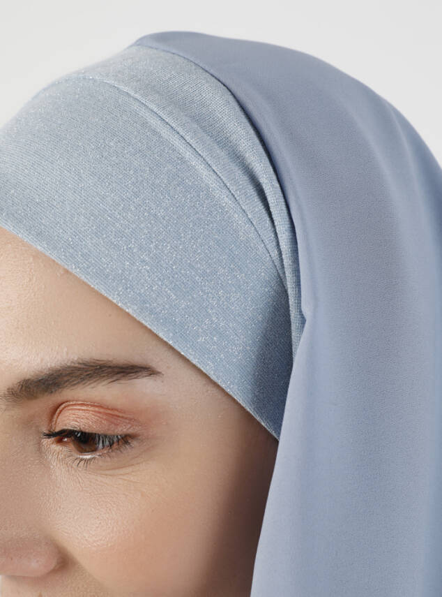 Simli Kumaş Krep Rahat Türban - 40