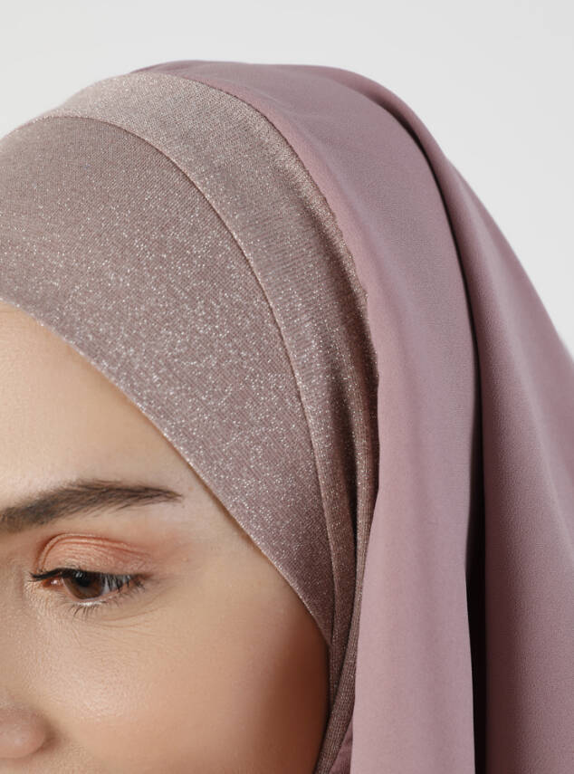 Simli Kumaş Krep Rahat Türban - 44