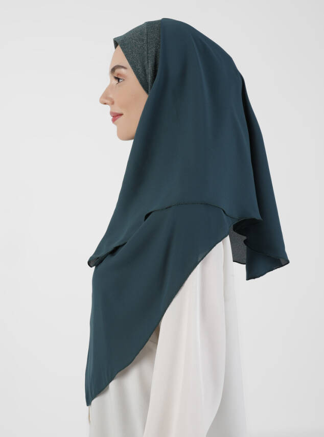 Simli Kumaş Krep Rahat Türban - 47