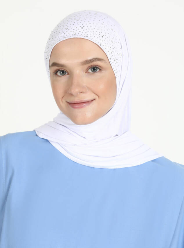 Viskon Taşlı Scarfs Hijab - 6