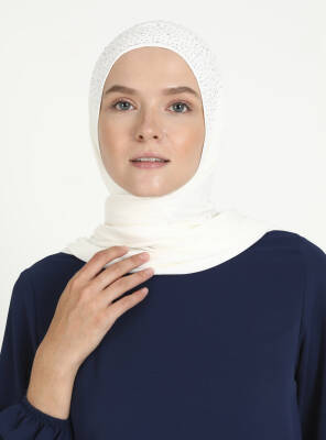 Viskon Taşlı Scarfs Hijab - 14